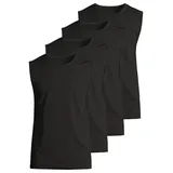 Seidensticker Unterhemd / Tanktop Pur in Schwarz | Gr.: L