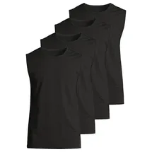 Seidensticker Unterhemd / Tanktop Pur in Schwarz | Gr.: L
