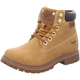 Dockers by Gerli Damen Tex Stiefelette gefüttert Gelb (Golden Tan) - 37