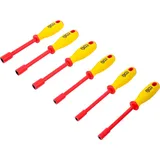 BGS VDE-Steckschlüssel-Schraubendreher-Satz Sechskant SW 5,5 - 12 mm 6-tlg.