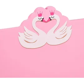 Relaxdays Kinderbett mit Rausfallschutz 70 x 140 cm MDF weiß rosa