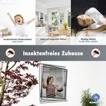 Primaster Fliegenschutz-Teleskopfenster 130 x 150 cm Anthrazit