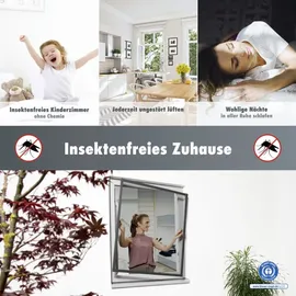 Primaster Fliegenschutz-Teleskopfenster 130 x 150 cm Anthrazit