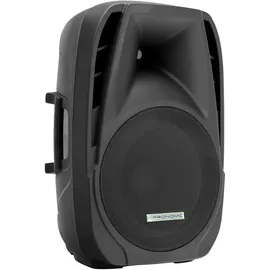 Pronomic PH15 Bühnen- und Konzertlautsprecher PA-Lautsprecher (Passive ABS PA-Boxen, 15 Zoll, 38 cm, 350W, Rollen) schwarz