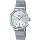 Casio Damenuhr Armbanduhr Sheen SHE-4554M-7AUEF - Silber/Silber