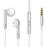 Joyroom Wired Series Halbe In-Ear-Ohrhörer, Metall, verdrahtet, Silberweiß