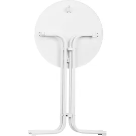 Royal Catering Stehtisch klappbar Bistrotisch Bistro Tisch Bartisch Gastro rund Ø 80 cm weiß