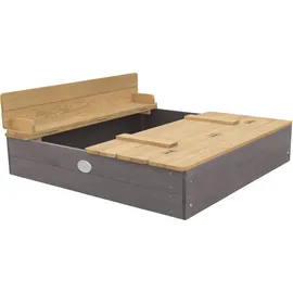 Axi Sandkasten Ella mit Deckel Braun/Grau