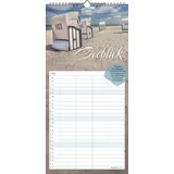 ALPHA EDITION GmbH & Co. KG Familienplaner Seeblick 2026 - Familien-Timer 22x45 cm - mit Ferienterminen - 4 Spalten - Wand-Planer - mit vielen Zusatzinformationen - Alpha Edition