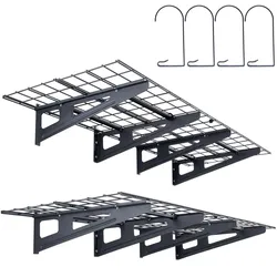 VEVOR 2PCS 4x2 ft Garagen-Lagerregale zur Wandmontage, robuste Regale