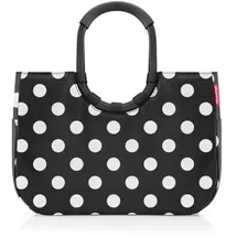 Reisenthel loopshopper L Frame Dots White Schwarz Damen