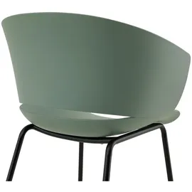 Idimex Gartenstuhl NIVEL 60 x 56 x 80 cm grün 4 St.