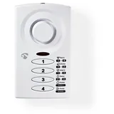 Nedis ALRMD30WT Alarmanlage (Magnetischer Sensor, Sirene 85 dB)