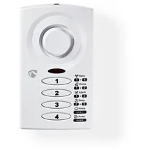 Nedis ALRMD30WT Alarmanlage (Magnetischer Sensor, Sirene 85 dB)