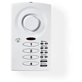 Nedis ALRMD30WT Alarmanlage (Magnetischer Sensor, Sirene 85 dB)