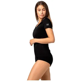 super.natural Sierra140 V Neck schwarz S
