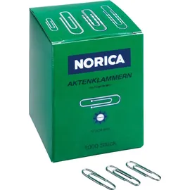 Norica Büroklammern silber verzinkt, 1.000 St.