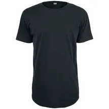 URBAN CLASSICS Shaped Long Tee T-Shirt, Schwarz M