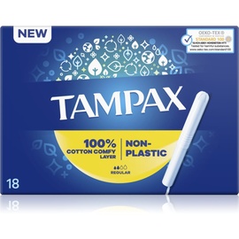 Tampax Non-Plastic Regular 18 St.