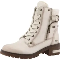 Mustang Damen Stiefelette mit Zierreißverschluss 15M0082001, Größe:41 EU, Farbe:Weiß - 41