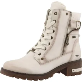 Mustang Damen Stiefelette mit Zierreißverschluss 15M0082001, Größe:41 EU, Farbe:Weiß - 41