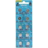 Vinnic Knopfzelle AG6 LR69 L921F Blister * 10