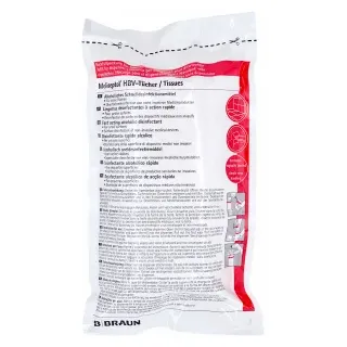 B. Braun Meliseptol® HBV Desinfektionstücher, Zur schnellen Wischdesinfektion, Nachfüllpackung mit 100 Stück
