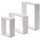 DESIGN DELIGHTS CUBEN Wandregal 35 x 25 x 50 cm Weiß