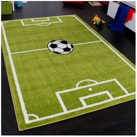 Paco Home Kinderteppich »ECE Fussball 953«, rechteckig, Kurzflor, Spiel-Teppich, Motiv Fußballfeld, Kinderzimmer, grün