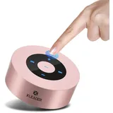 Xleader Bluetooth Lautsprecher Klein Musikbox mit Smart Touch Mini Bluetooth Lautsprecher Wasserdicht Duschradio Geschenke für Mädchen Jungen Männer Frauen Kinder(Rosa)