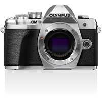 Olympus OM-D E-M10 Mark III Micro Four Thirds Systemkamera, 16 Megapixel, Bildstabilisator, elektronischer Sucher, 4K-Video, silber