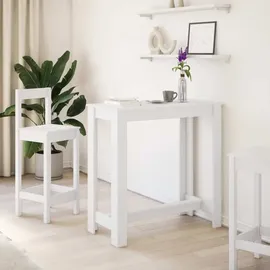 vidaXL Bartisch 102 x 50 x 103,5 cm Weiß
