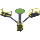 aea Spielplatz Kinderkarussell mehrfarbig 170 cm x 45 cm x 170 cm