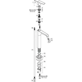 Hansgrohe Citterio E Einhandmischer Brushed Brass
