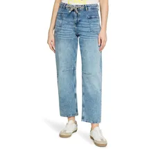 Cartoon Used Look-Jeans mit Bindegürtel in Blau | Gr.: 44,