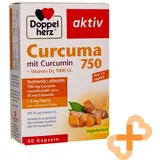 DOPPELHERZ Aktiv Kurkuma 750 30 Kapseln Vitamin D3 Für Muskel Gesundheit Immune