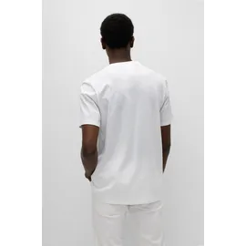 Hugo Dulivio Kurzarm-T-Shirt Open White M