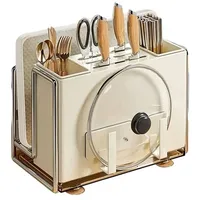 Joybos Küchenutensilienhalter und Schneidebrett Weiß