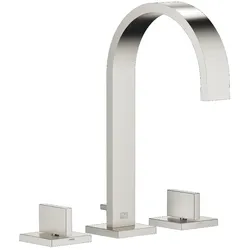 Waschtisch-Dreilochbatterie mit Ablaufgarnitur MEM Chrom 20713782