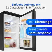 Bomann VS 7255 Kühlschrank (87 l, 835 mm hoch, Schwarz)