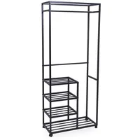 M2 Kollektion ANDORRA Rollgarderobe 75 x 183 x 35 cm schwarz