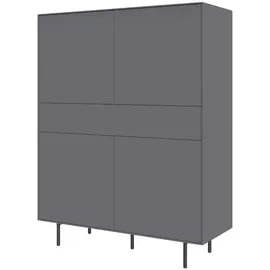 LeGer Home by Lena Gercke Highboard 111 x 141,9 x 42 cm Grau