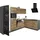 kochstation Winkelküche L-Form 290 cm grau