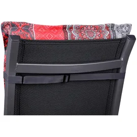 GO-DE Sitzauflage 108 x 50 x 7 cm rot 4-tlg.