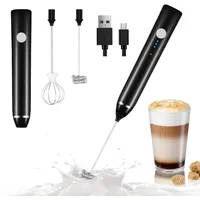 Elektrischer Milchaufschäumer, Dallfoll USB Wiederaufladbar Milchaufschäumer, 2 in 1 Milchschäumer Elektrisch für Kaffee/Latte/Cappuccino, Eier Schlagen