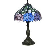 Uziqueif 12 Zoll Tiffany Tischlampen, Tiffany Lamp, Schlafzimmer Lampen Nachttisch, Wohnzimmer Dekoration Vintage Tischlampe