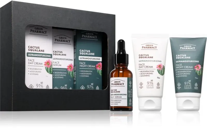 Green Pharmacy Cactus & Squalane Set Geschenkset spendet spannender Haut Feuchtigkeit