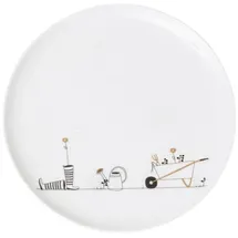 räder Geschenkteller Gärtnerin 15 cm Weiß