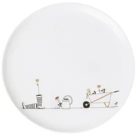 räder Geschenkteller Gärtnerin 15 cm Weiß