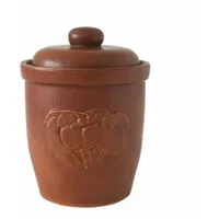 Schmitt Rumtopf 7 L mit Obstrelief | Gärtopf zum Einlegen von Obst aller Art | Einmachtopf zum Konservieren | Früchte-Rum-Mix pur oder als Beilage genießen | Inkl. toller Rezepte